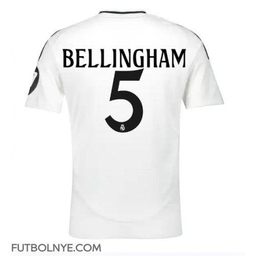 Camiseta Real Madrid Jude Bellingham #5 Primera Equipación 2024-25 manga corta